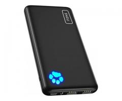 INIU Portable Charger Slimmest Triple 3A High-Speed 10000mAh Phone Power Bank - 1