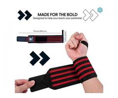 Boldfit Wrist Supporter for Gym Wrist Band for Men and Women with Thumb Loop Straps