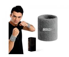 Boldfit Wrist Band for Men and Women, Sweat Absorbent Wrist Bands for Sports