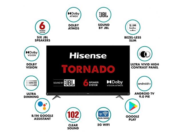 Hisense 65A73F 65 inches 164 cm 4K Ultra HD Smart Certified Android LED TV  - 2/2