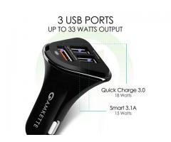 Amkette Power Pro 3 Port USB Car Charger