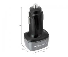 Amazon Basics Car Charger with 36W Fast Charging