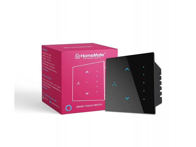 HomeMate Wi-Fi Smart Fan Regulator Touch Switch - 1/2