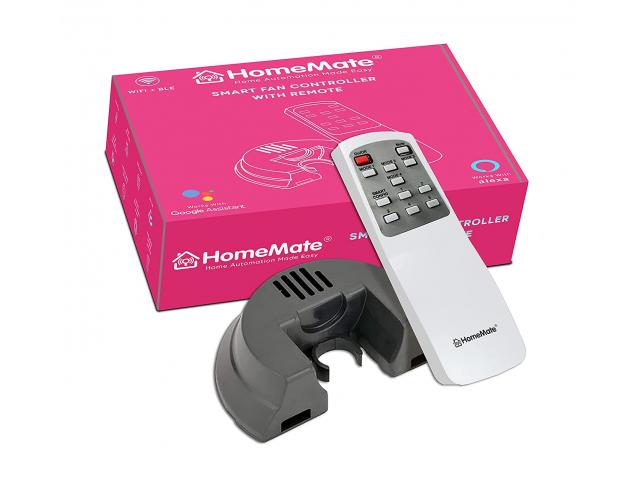 HomeMate Smart WiFi Fan Switch Ceiling Fan Remote Control Kit, WiFi Fan Controller - 1/1