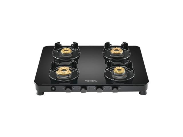 Hindware ALVERIO 4 Burner Gas Stove with Glass Top - 1/1