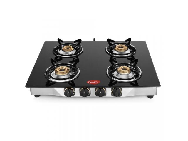 Pigeon by Stovekraft Blaze Gas Stove with High Powered 4 Brass Burner - 1/1
