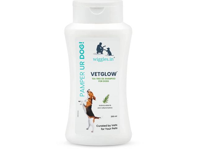 Wiggles Vetglow Tea Tree Oil Shampoo for Dogs Puppy - 1/1