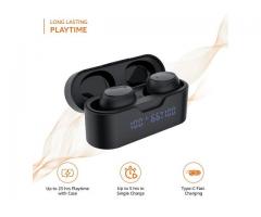 Amazon Basics Truly Wireless Earbuds with Built-in Mic