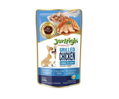 Jerhigh Wet Dog Food For All Life Stages - Grilled Chicken Chunks in Gravy