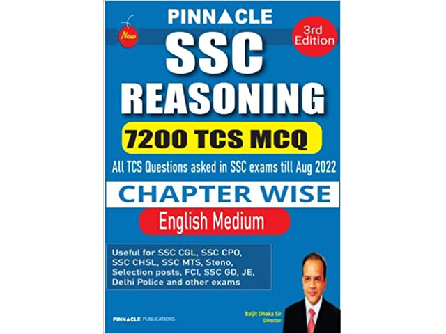 Pinnacle Reasoning Book SSC Reasoning 7200 TCS MCQ - 1/1