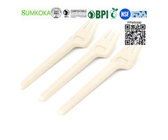 Cutlery disposable bagasse cutlery sugarcane fork - 3