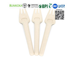 Cutlery disposable bagasse cutlery sugarcane fork