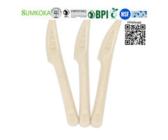 Cutlery disposable bagasse cutlery sugarcane knife - 2