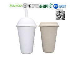 8 oz 12 oz cup disposable bagasse cup bagasse coffee cup - 1