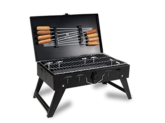 Traveler Foldable Charcoal Barbeque Grill - 1/2