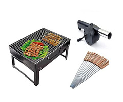 D.W Folding Portable Outdoor Barbeque Charcoal BBQ Grill Oven