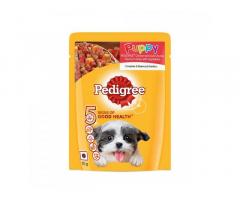 Pedigree Puppy Wet Dog Food, Chicken And Liver Chunks Flavor in Gravy with Vegetables