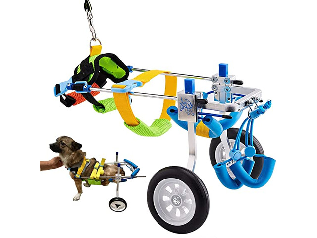 HobeyHove Adjustable Dog Wheelchair for Back Legs - 1/1