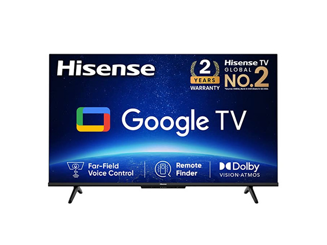 Hisense 43 inches Bezelless Series 4K Ultra HD Smart LED Google TV - 1/1