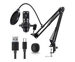 Ovedisa USB Microphone for Streaming, Podcast, Studio Recording, Games