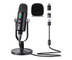 Mercase USB Condenser Microphone with Noise Cancelling and Reverb