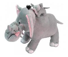 Mother Elephant soft toys with 2 kids