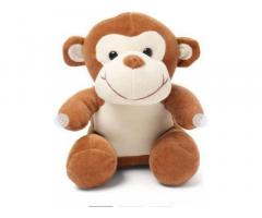 Babique Monkey Sitting Plush Soft Toy Cute Kids Animal Home Decor Boys/Girls - 1