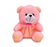 Babique Pink Teddy Bear Plush Soft Toy Cute Kids Birthday Animal Baby Boys/Girls - 1