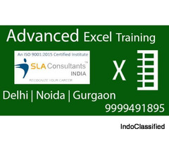 Excel Coaching in Delhi, Govindpuri, with VBA/Macros at SLA Institute, 100% Job Guarantee