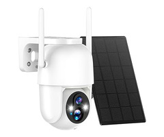 Allweviee CQ1 Wireless Security Camera with Solar Panal