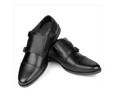 Buy Double Monk Strap Shoes Online India | Tungstenshoes - 1