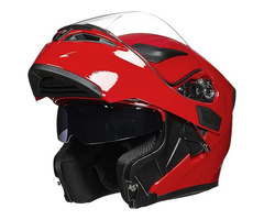 ILM Dual Visor Flip up Modular Full Face Helmet