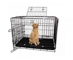 Jainsons Pet Products Black Cage/Crate/Kennel with Removable Tray for Dogs/Cats, 36 inch - 1