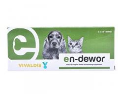 Vivaldis Endewor Natural Enzyme & Probiotic Based De-wormer for Dogs & Cats