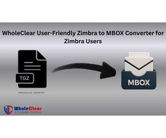 WholeClear User-Friendly Zimbra to MBOX Converter for Zimbra Users