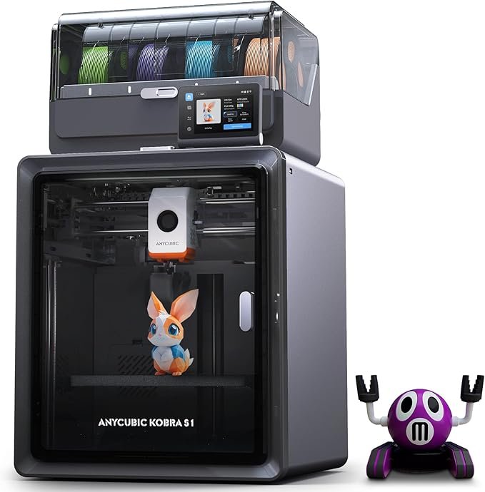 Anycubic Kobra S1 Combo 3D Printer Review: Speed, Colors, and Innovation