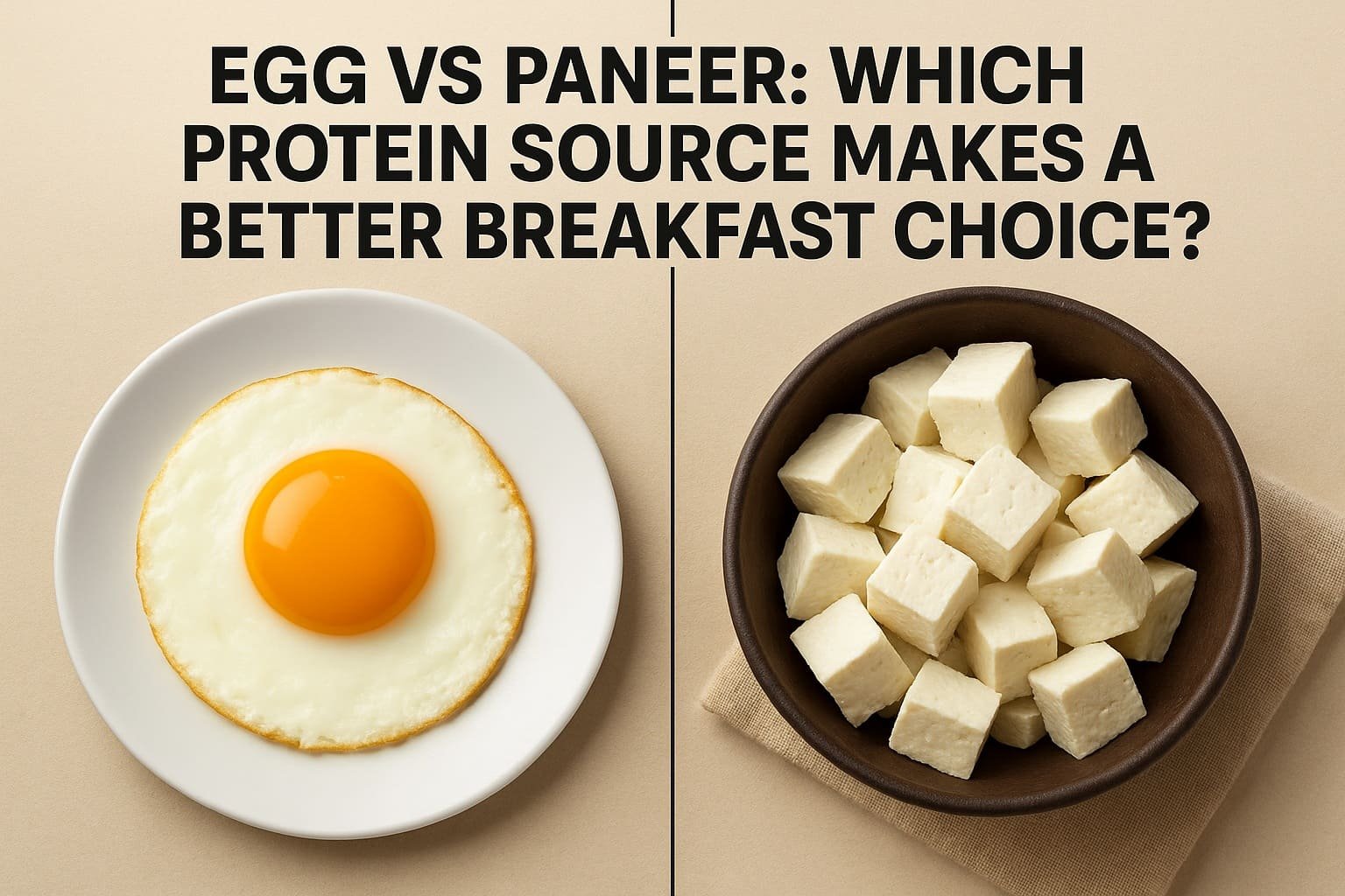 Egg vs Paneer: Which Protein Source Makes a Better Breakfast Choice?