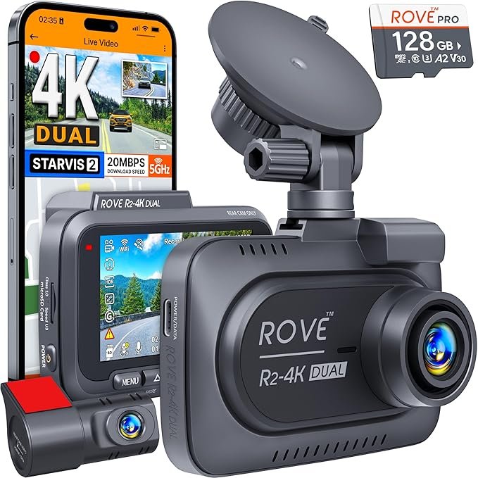 ROVE R2-4K DUAL Dash Cam Review: The Ultimate 4K Front and Rear Recording Solution for Modern Drivers