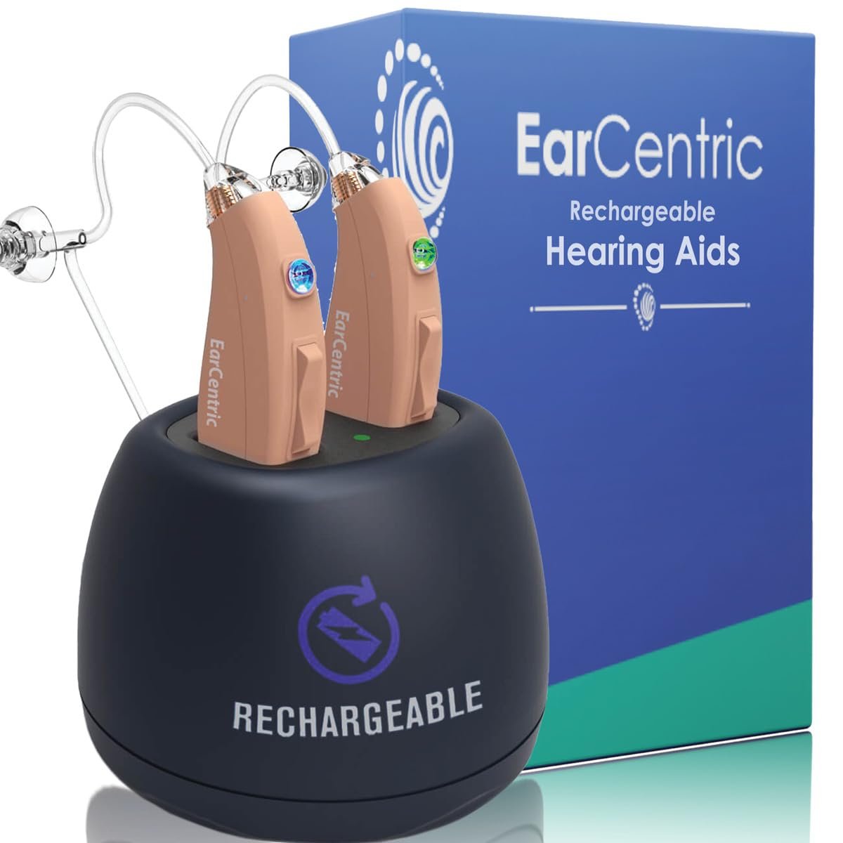 EarCentric EasyCharge Rechargeable Hearing Aids Review: A Reliable and Comfortable BTE Hearing Solution for Seniors
