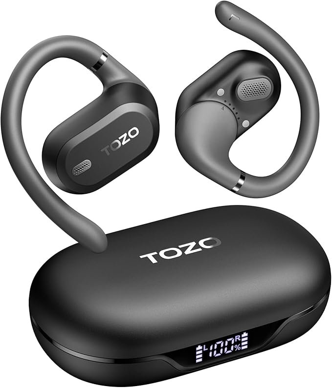 TOZO T13051 Open Ear Earbuds Review: Ultra-Light Comfort, Open-Ear Design, and Punchy Bass Performance