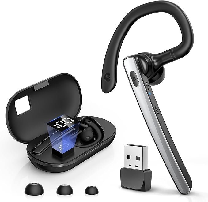 TERUNSOUl SP1 Bluetooth Headset Review: Long Battery, USB Dongle & Work-Friendly Design