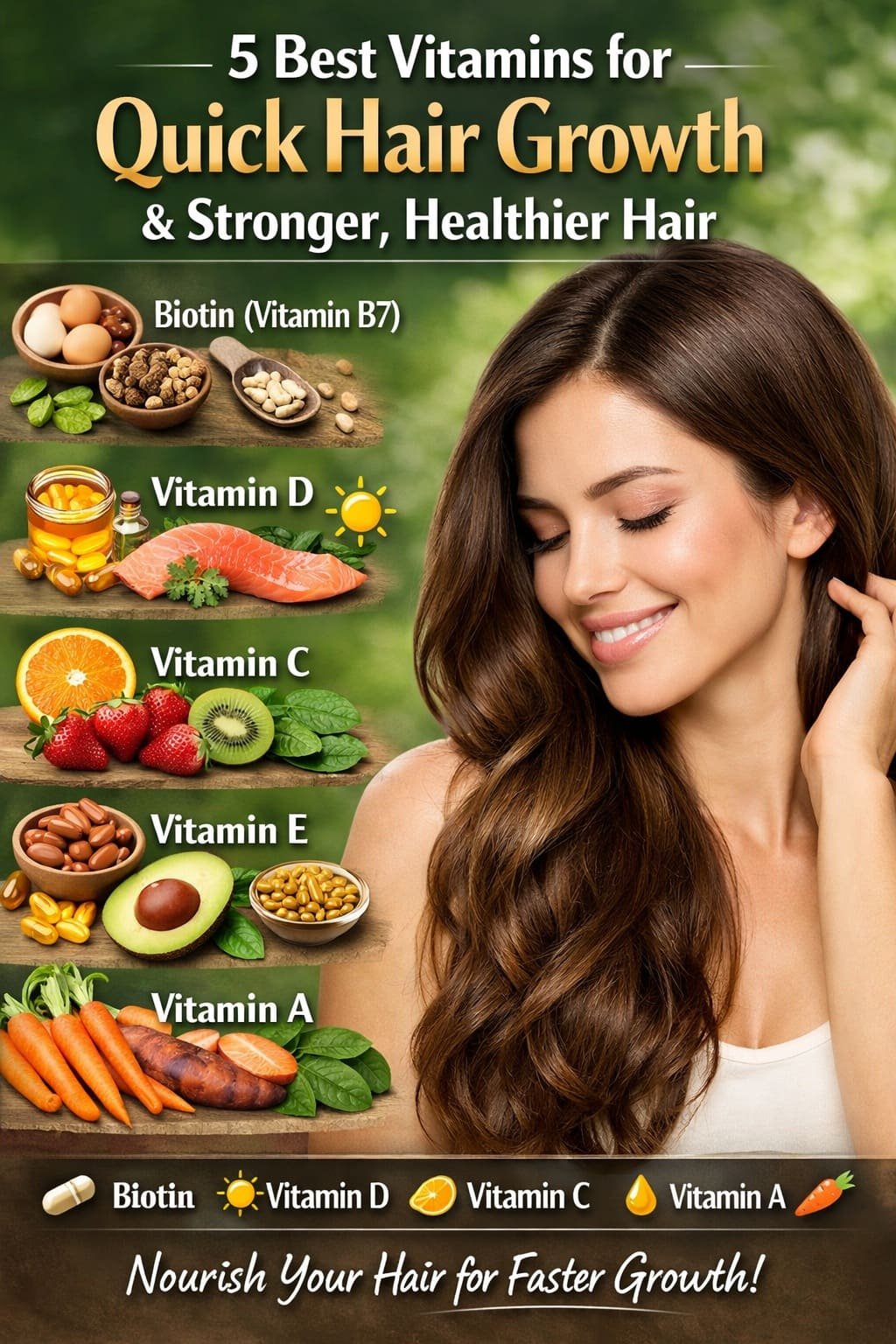 5 Best Vitamins for Quick Hair Growth: Nutrients That Truly Support Strong, Healthy Hair