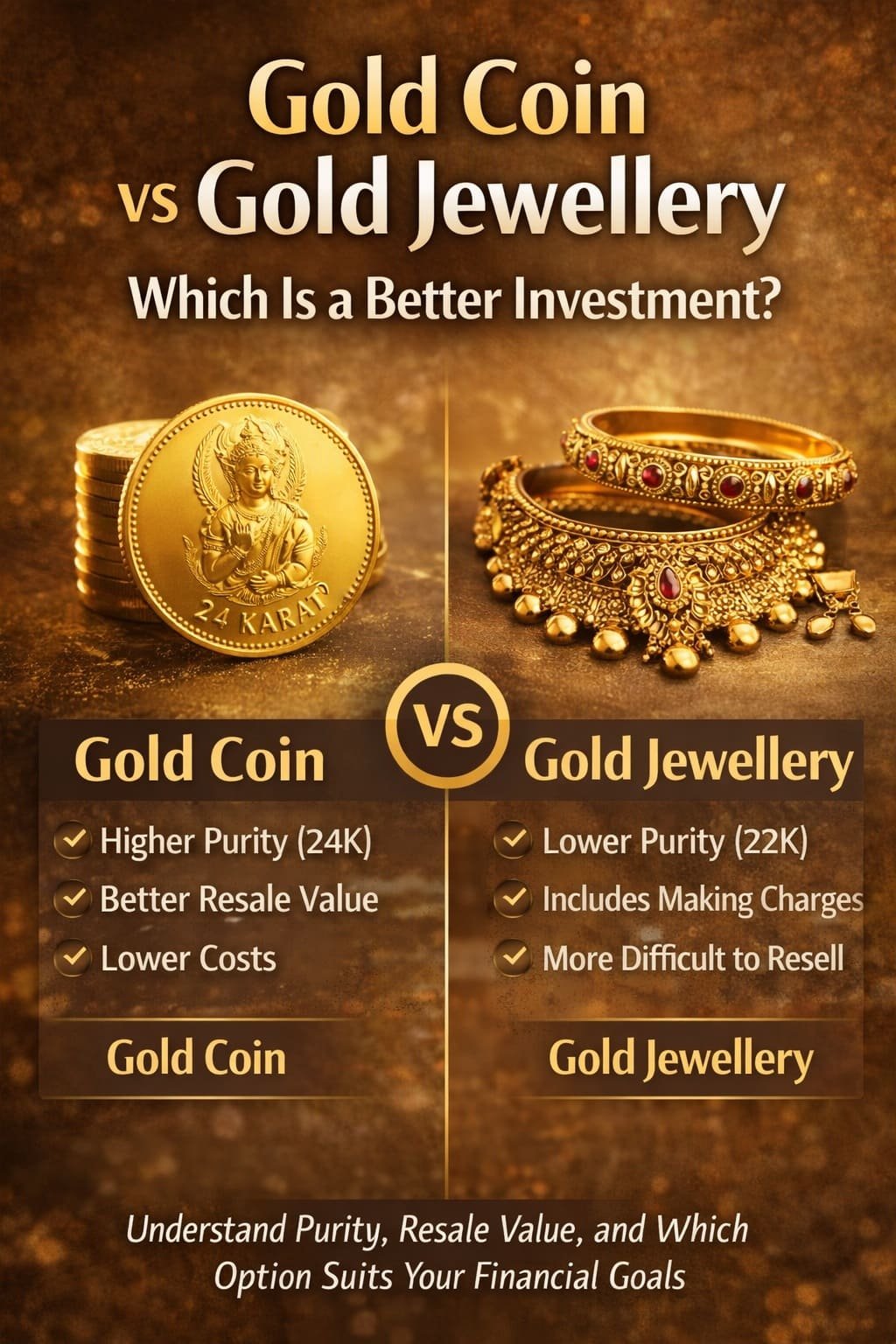 Gold Coin vs Gold Jewellery: Which Is a Better Investment?