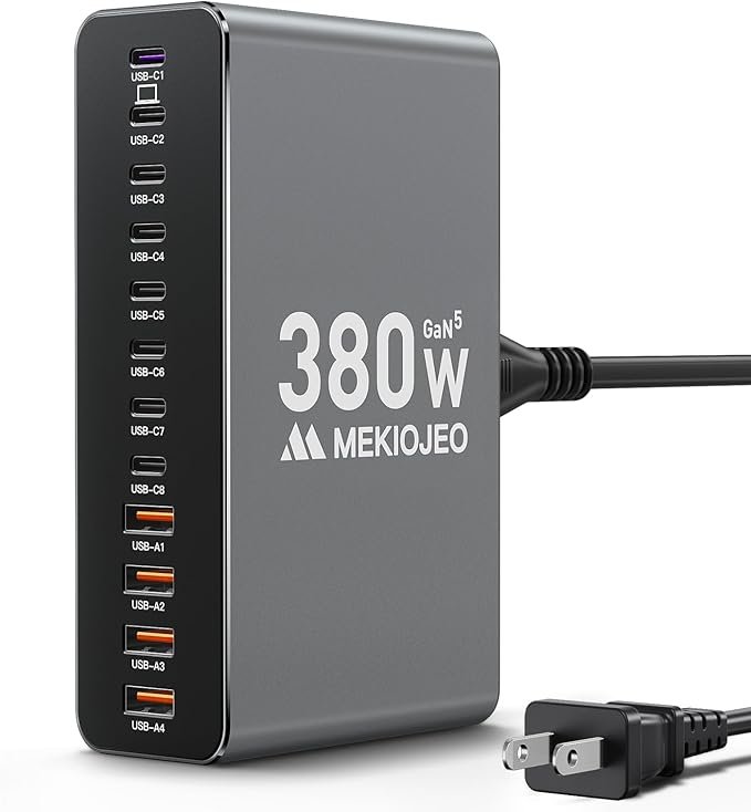 MEKIOJEO M23 380W Charging Station Review: One Charger for Every Device