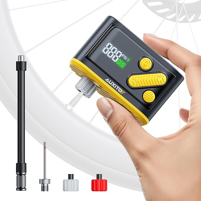 AUXITO AB1 Tiny Bike Pump Review: Compact Electric Pump with 120 PSI Power
