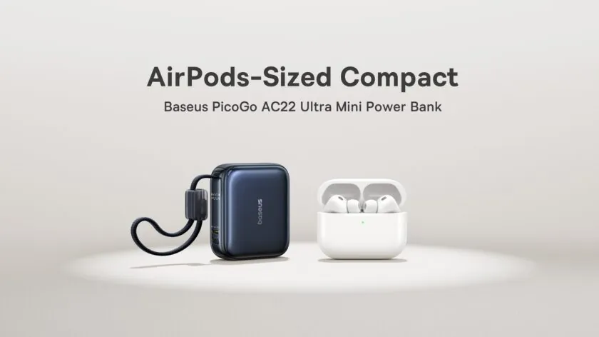Baseus Launches AirPods-Sized Power Bank with 10,000mAh and 45W Charging