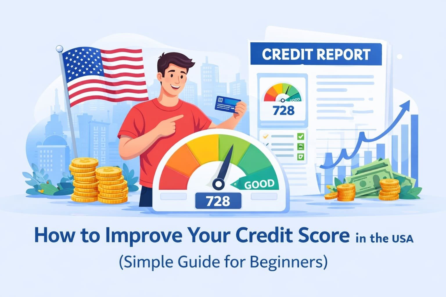 How to Improve Your Credit Score in the USA: A Simple Beginner’s Guide
