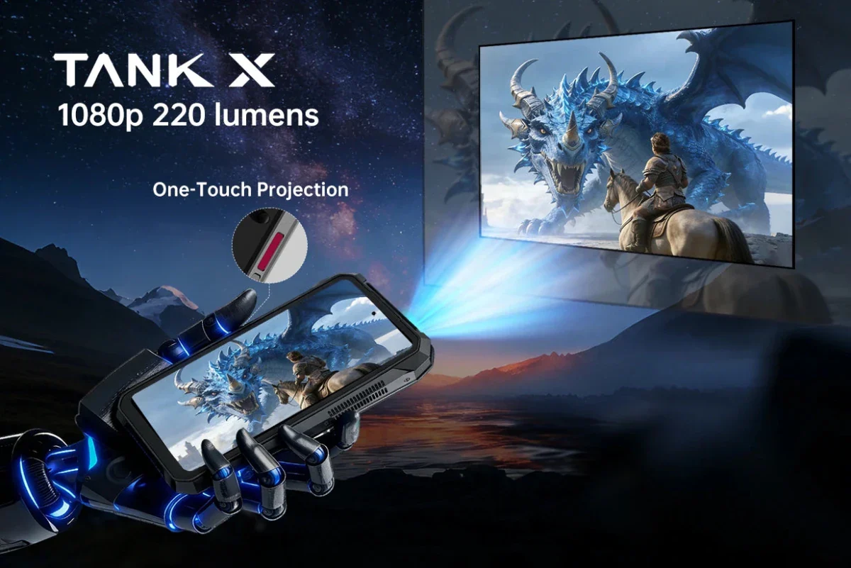 8849 TANK X Launches as the World’s First Rugged Smartphone with Built-in 1080p Projector