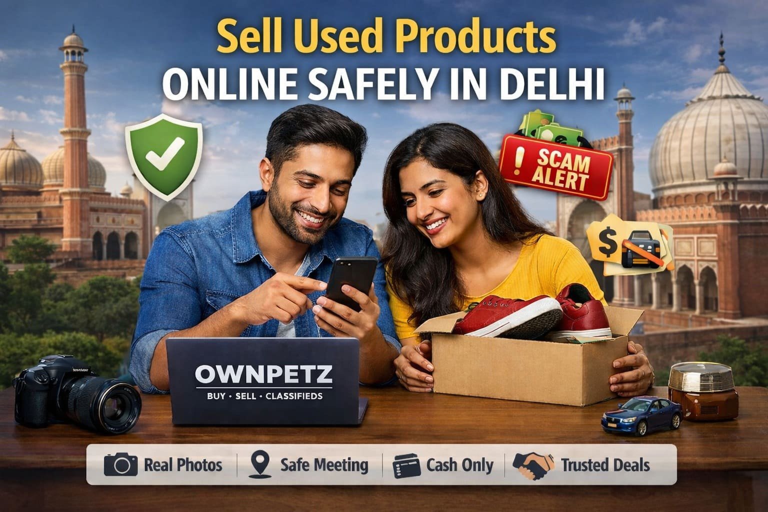 Sell Used Products Online Safely in Delhi