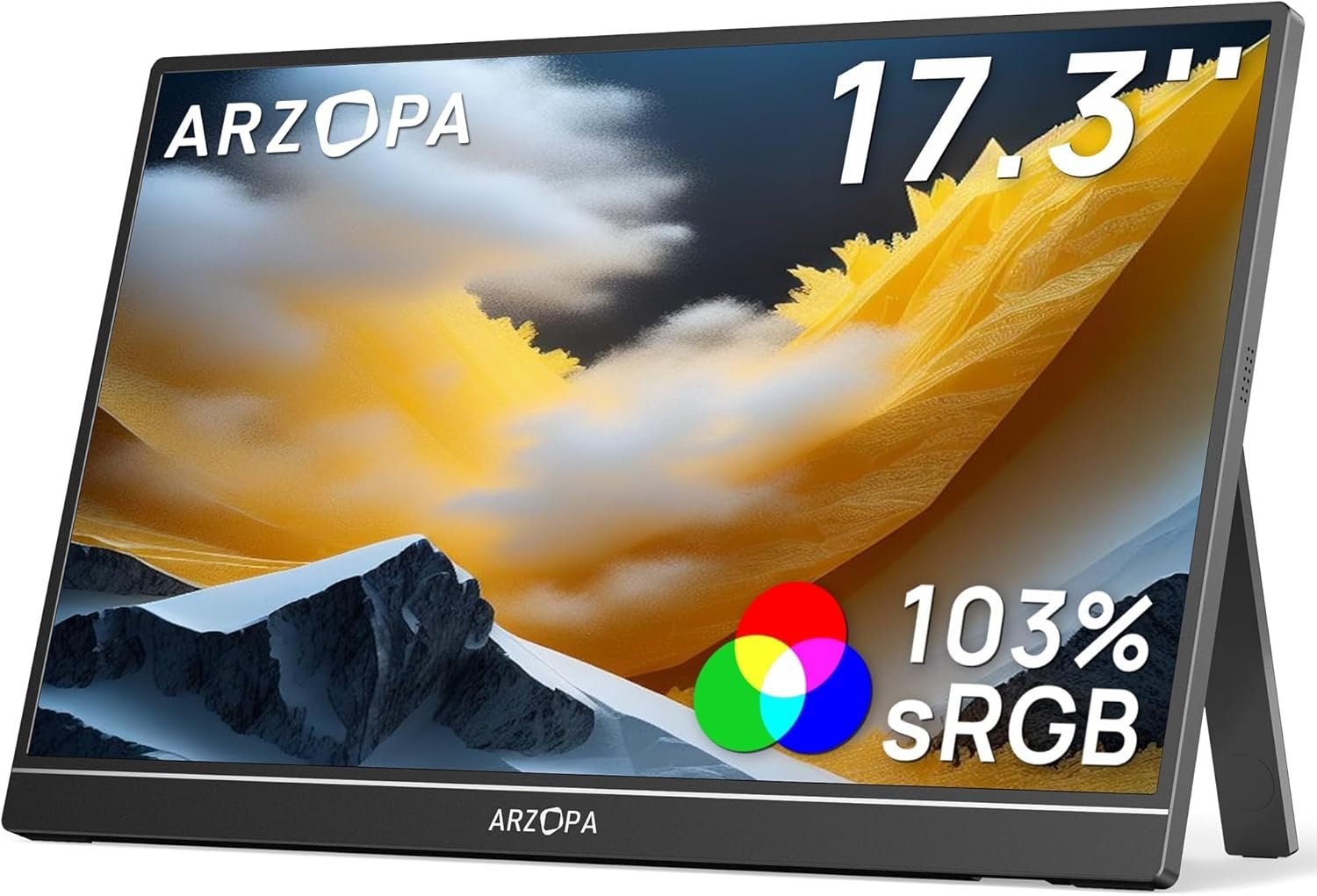 ARZOPA A1M Portable Monitor Review: 17.3-Inch FHD IPS Screen for Work and Gaming
